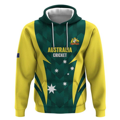 Australia Cricket Custom Hoodie Go Aussie Dynamic Green - Aussie Hoodie