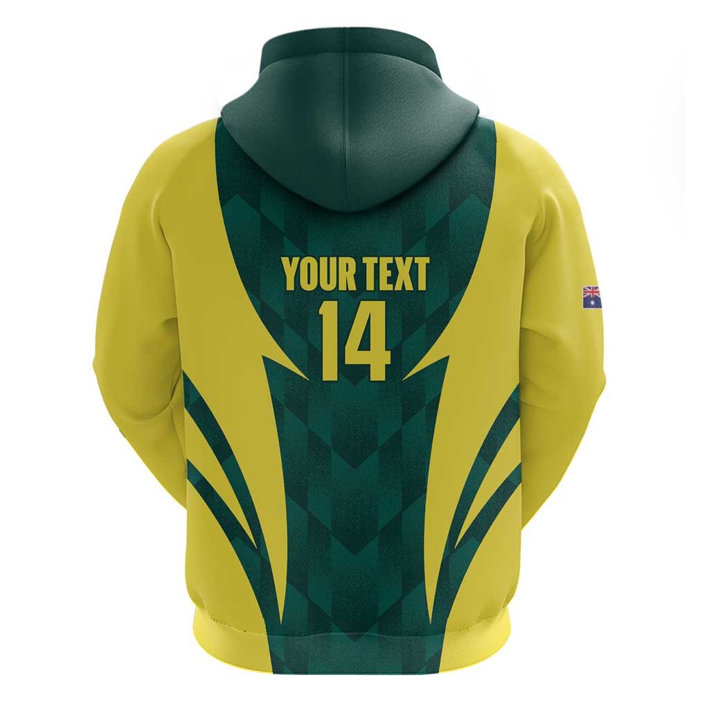 Australia Cricket Custom Hoodie Go Aussie Dynamic Green - Aussie Hoodie