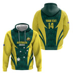 Australia Cricket Custom Hoodie Go Aussie Dynamic Green - Aussie Hoodie