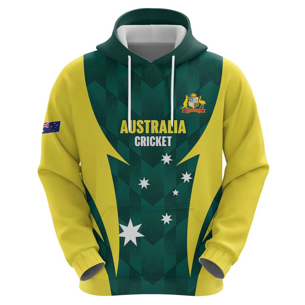 Australia Cricket Custom Hoodie Go Aussie Dynamic Green - Aussie Hoodie