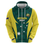 Australia Cricket Custom Hoodie Go Aussie Dynamic Green - Aussie Hoodie