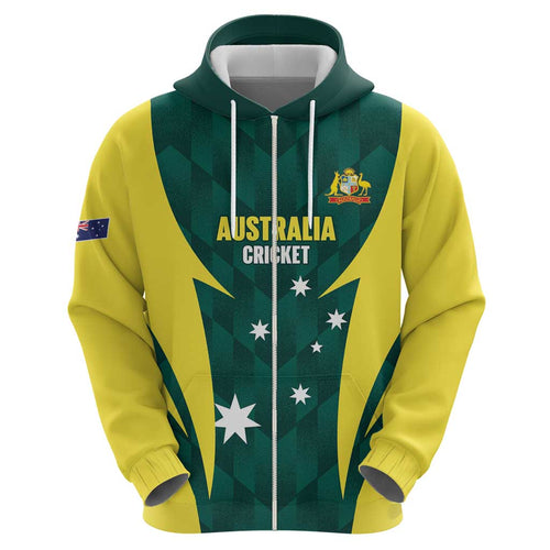 Australia Cricket Custom Hoodie Go Aussie Dynamic Green - Aussie Hoodie