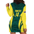 Australia Cricket Custom Hoodie Dress Go Aussie Dynamic Green - Aussie Hoodie