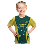 Australia Cricket Custom Kid T Shirt Go Aussie Dynamic Green - Aussie Hoodie