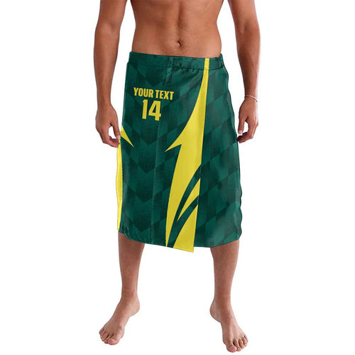 Australia Cricket Custom Lavalava Go Aussie Dynamic Green - Aussie Hoodie