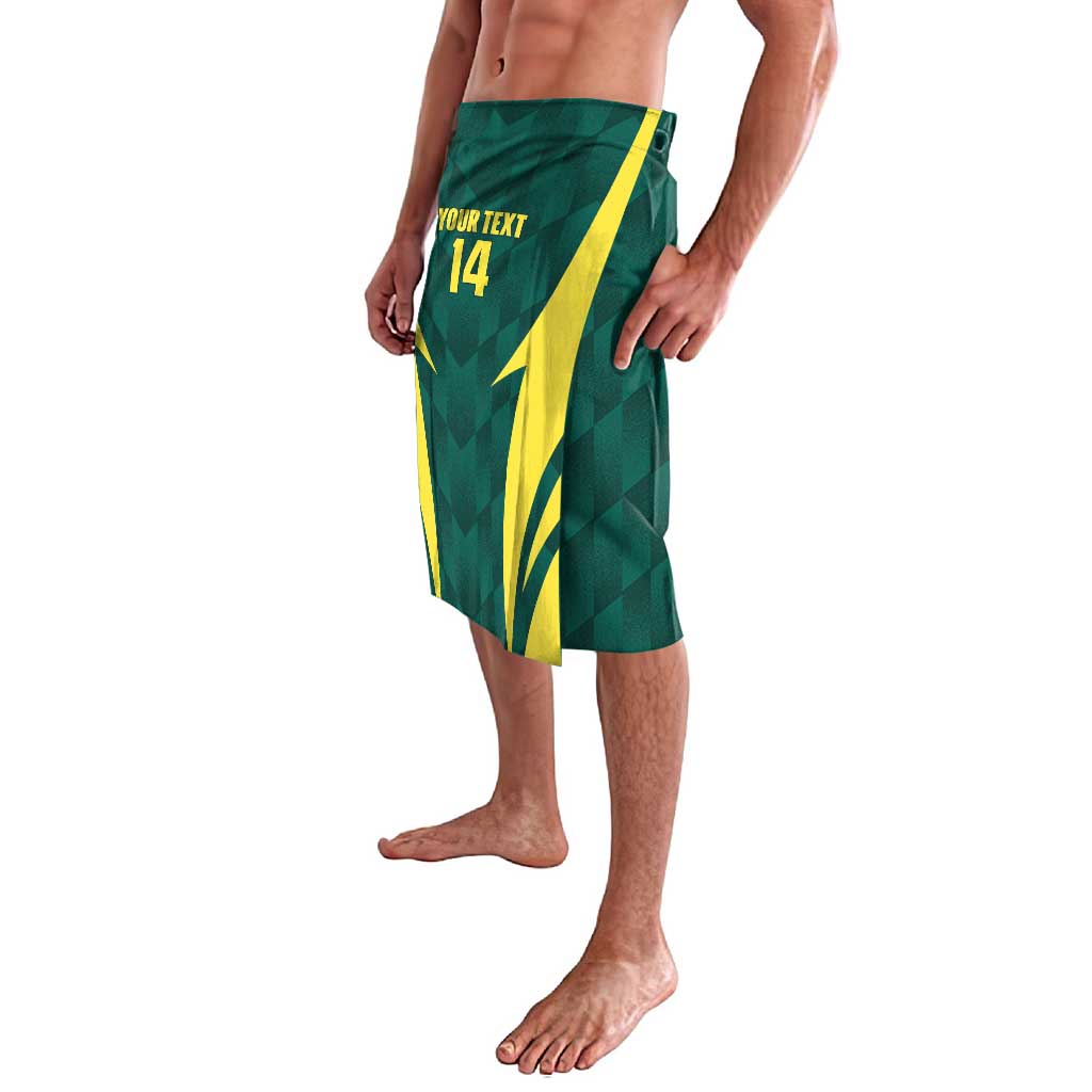 Australia Cricket Custom Lavalava Go Aussie Dynamic Green - Aussie Hoodie