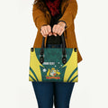 Australia Cricket Custom Leather Bag Go Aussie Dynamic Green - Aussie Hoodie