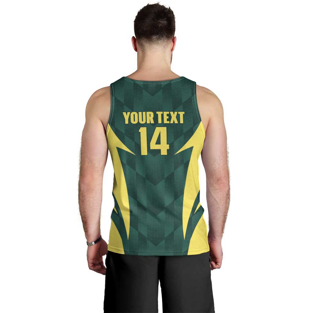 Australia Cricket Custom Men Tank Top Go Aussie Dynamic Green - Aussie Hoodie