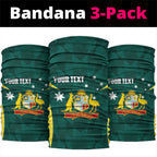 Australia Cricket Custom Neck Gaiter Go Aussie Dynamic Green - Aussie Hoodie