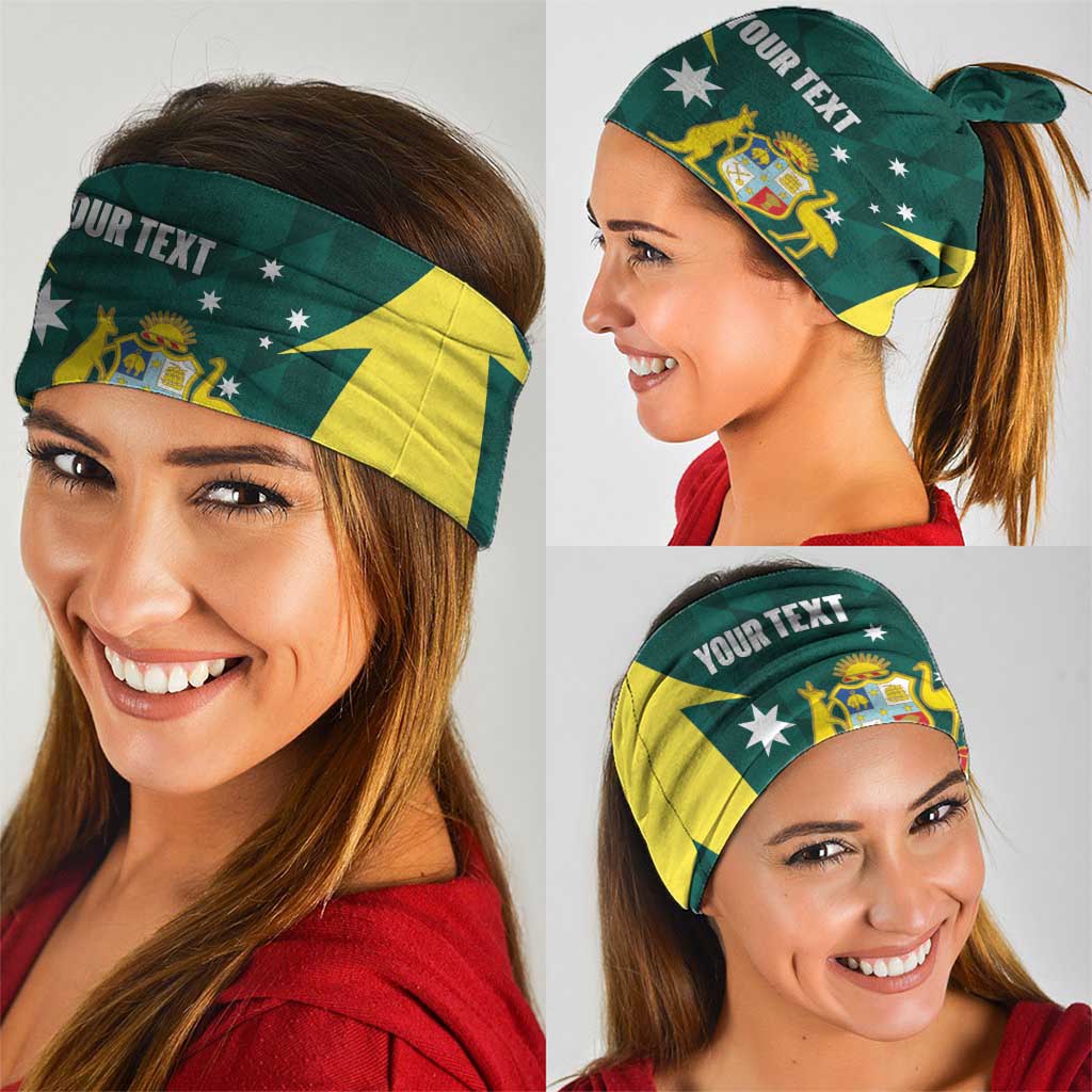 Australia Cricket Custom Neck Gaiter Go Aussie Dynamic Green - Aussie Hoodie