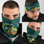 Australia Cricket Custom Neck Gaiter Go Aussie Dynamic Green - Aussie Hoodie