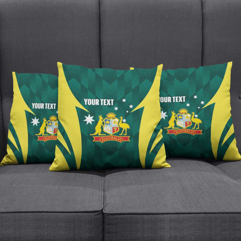 Australia Cricket Custom Pillow Cover Go Aussie Dynamic Green - Aussie Hoodie