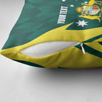Australia Cricket Custom Pillow Cover Go Aussie Dynamic Green - Aussie Hoodie
