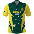 Australia Cricket Custom Polo Shirt Go Aussie Dynamic Green - Aussie Hoodie