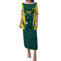 Australia Cricket Custom Puletasi Go Aussie Dynamic Green - Aussie Hoodie