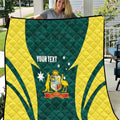Australia Cricket Custom Quilt Go Aussie Dynamic Green - Aussie Hoodie