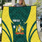 Australia Cricket Custom Quilt Go Aussie Dynamic Green - Aussie Hoodie