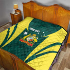 Australia Cricket Custom Quilt Go Aussie Dynamic Green - Aussie Hoodie