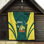 Australia Cricket Custom Quilt Go Aussie Dynamic Green - Aussie Hoodie