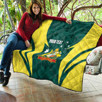 Australia Cricket Custom Quilt Go Aussie Dynamic Green - Aussie Hoodie