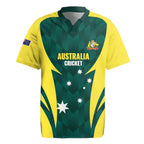 Australia Cricket Custom Rugby Jersey Go Aussie Dynamic Green - Aussie Hoodie