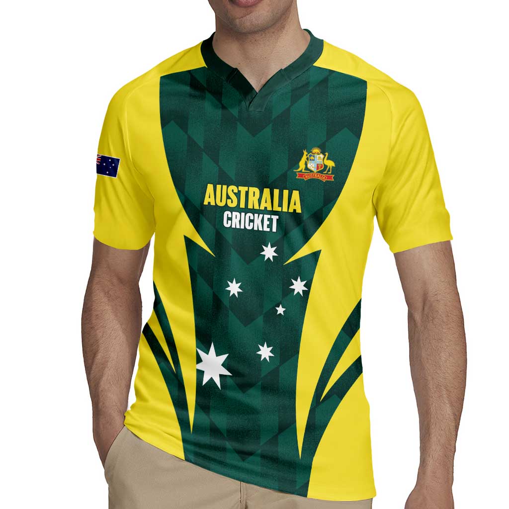 Australia Cricket Custom Rugby Jersey Go Aussie Dynamic Green - Aussie Hoodie