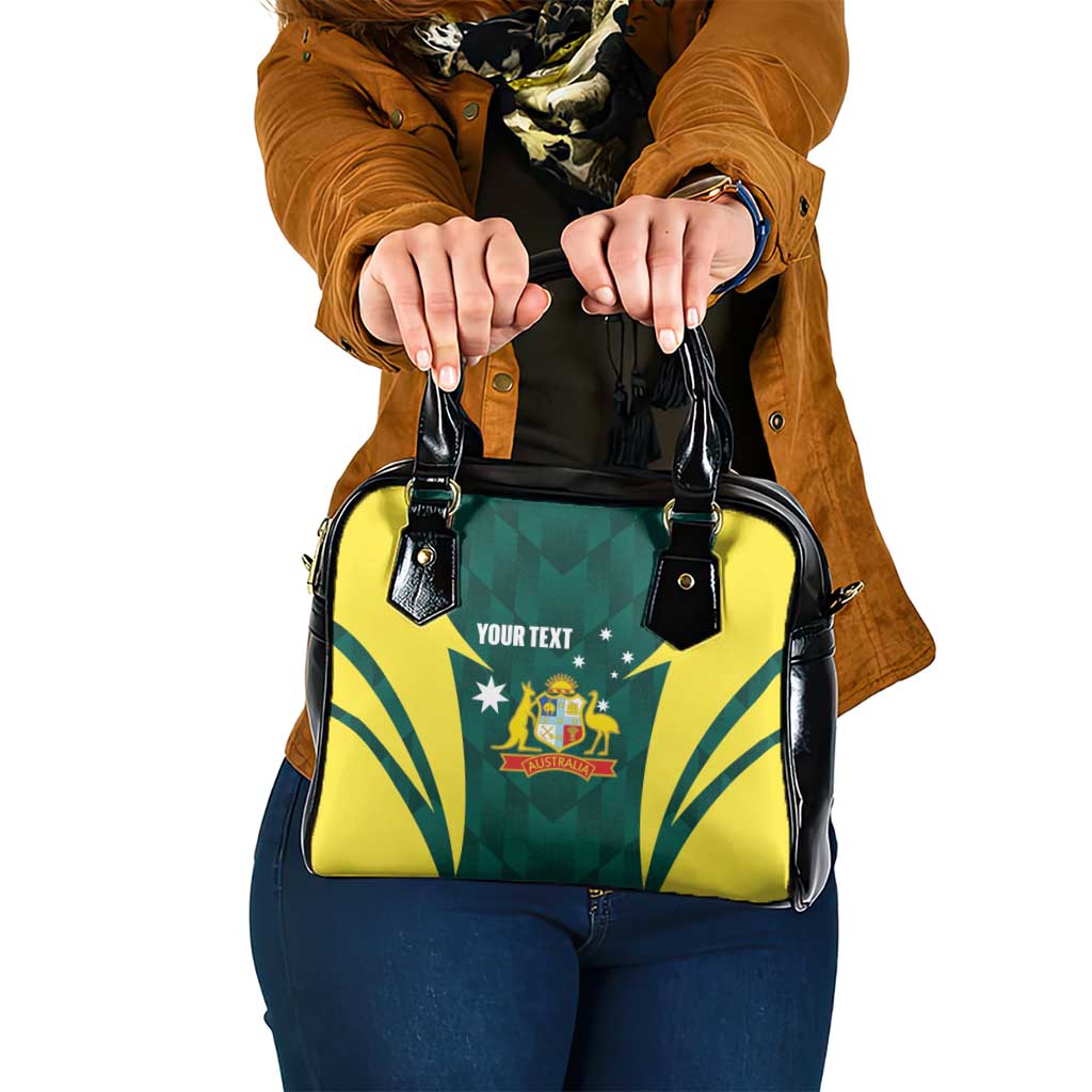 Australia Cricket Custom Shoulder Handbag Go Aussie Dynamic Green - Aussie Hoodie