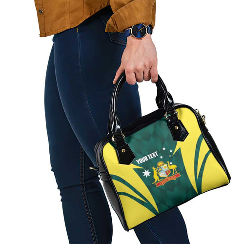 Australia Cricket Custom Shoulder Handbag Go Aussie Dynamic Green - Aussie Hoodie