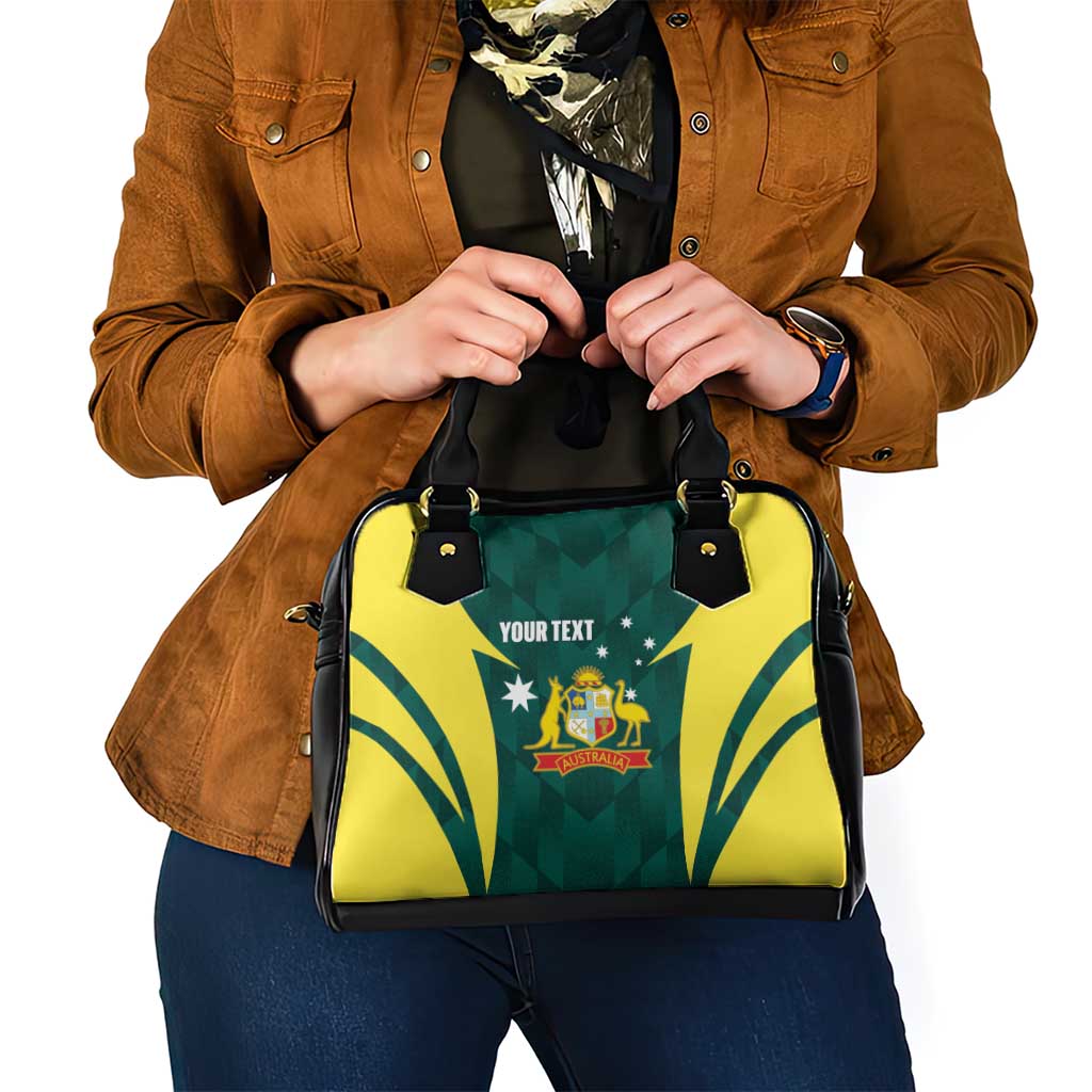 Australia Cricket Custom Shoulder Handbag Go Aussie Dynamic Green - Aussie Hoodie