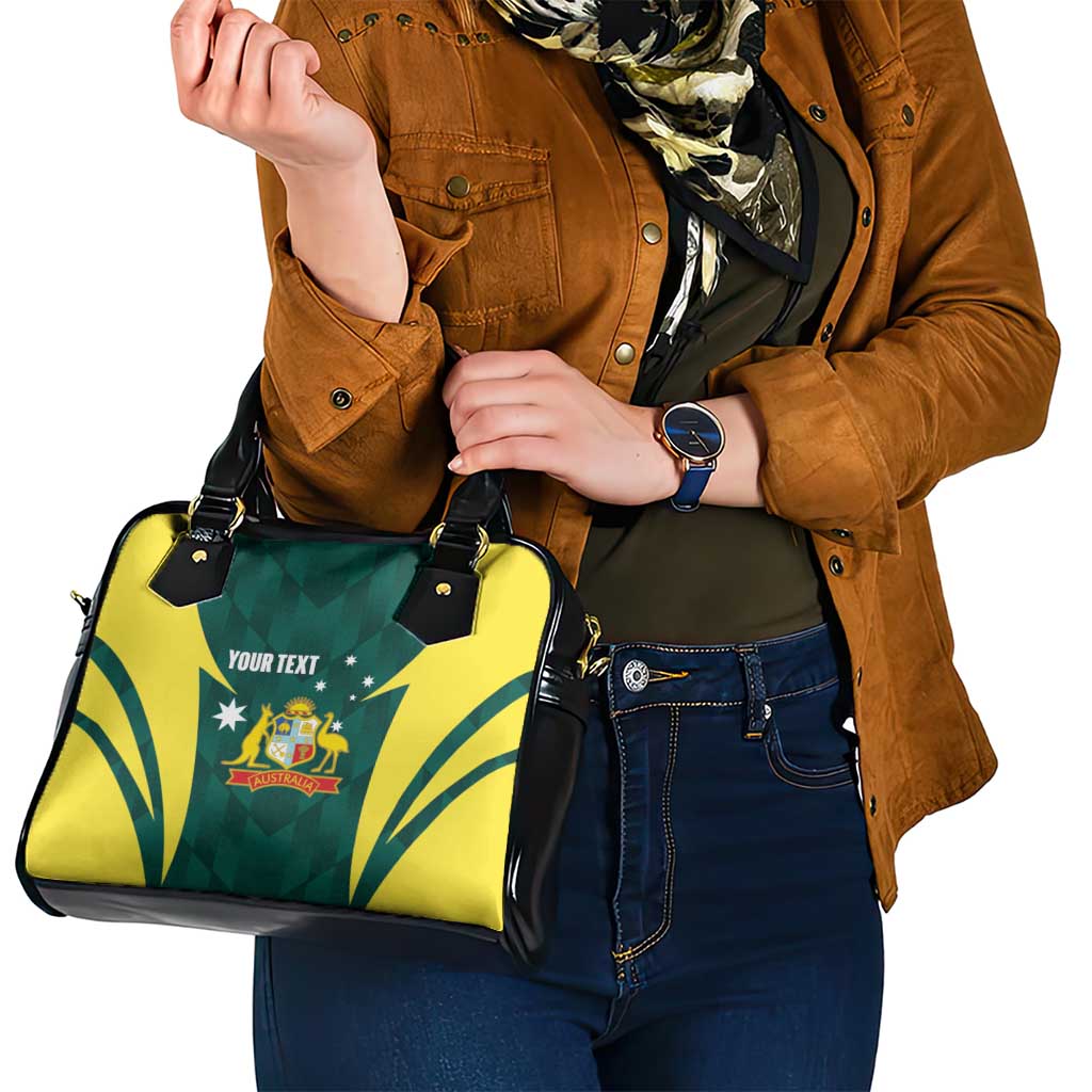 Australia Cricket Custom Shoulder Handbag Go Aussie Dynamic Green - Aussie Hoodie