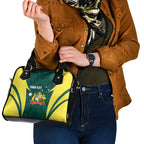 Australia Cricket Custom Shoulder Handbag Go Aussie Dynamic Green - Aussie Hoodie