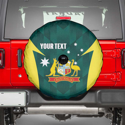 Australia Cricket Custom Spare Tire Cover Go Aussie Dynamic Green - Aussie Hoodie