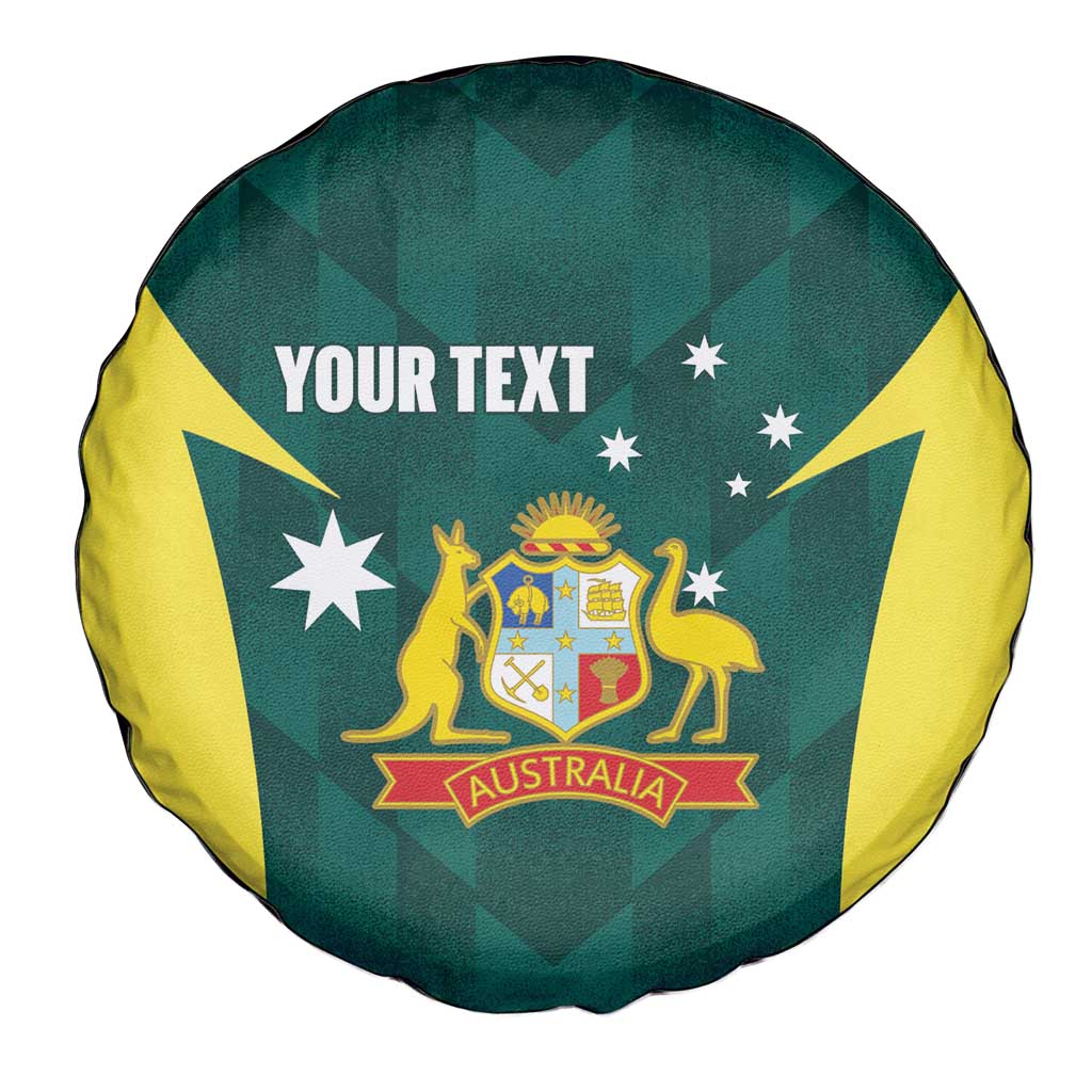 Australia Cricket Custom Spare Tire Cover Go Aussie Dynamic Green - Aussie Hoodie