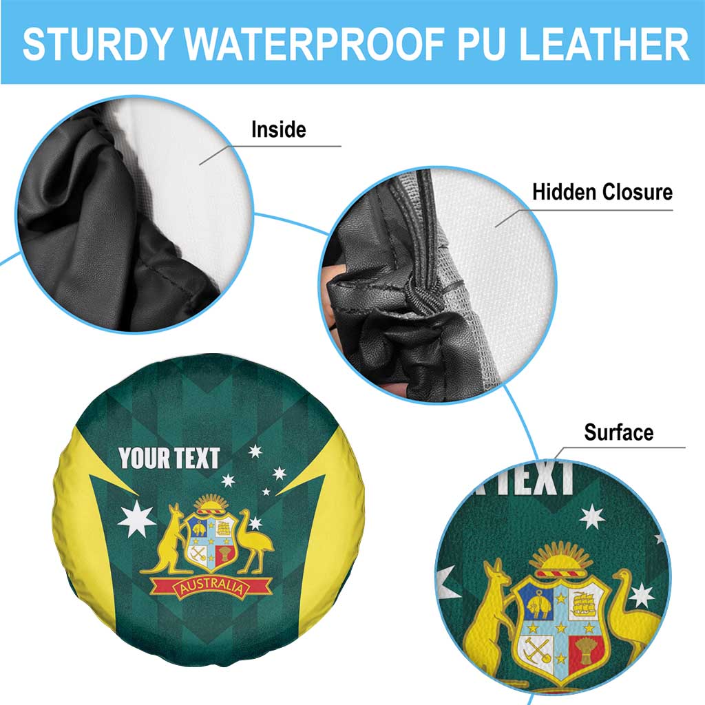Australia Cricket Custom Spare Tire Cover Go Aussie Dynamic Green - Aussie Hoodie