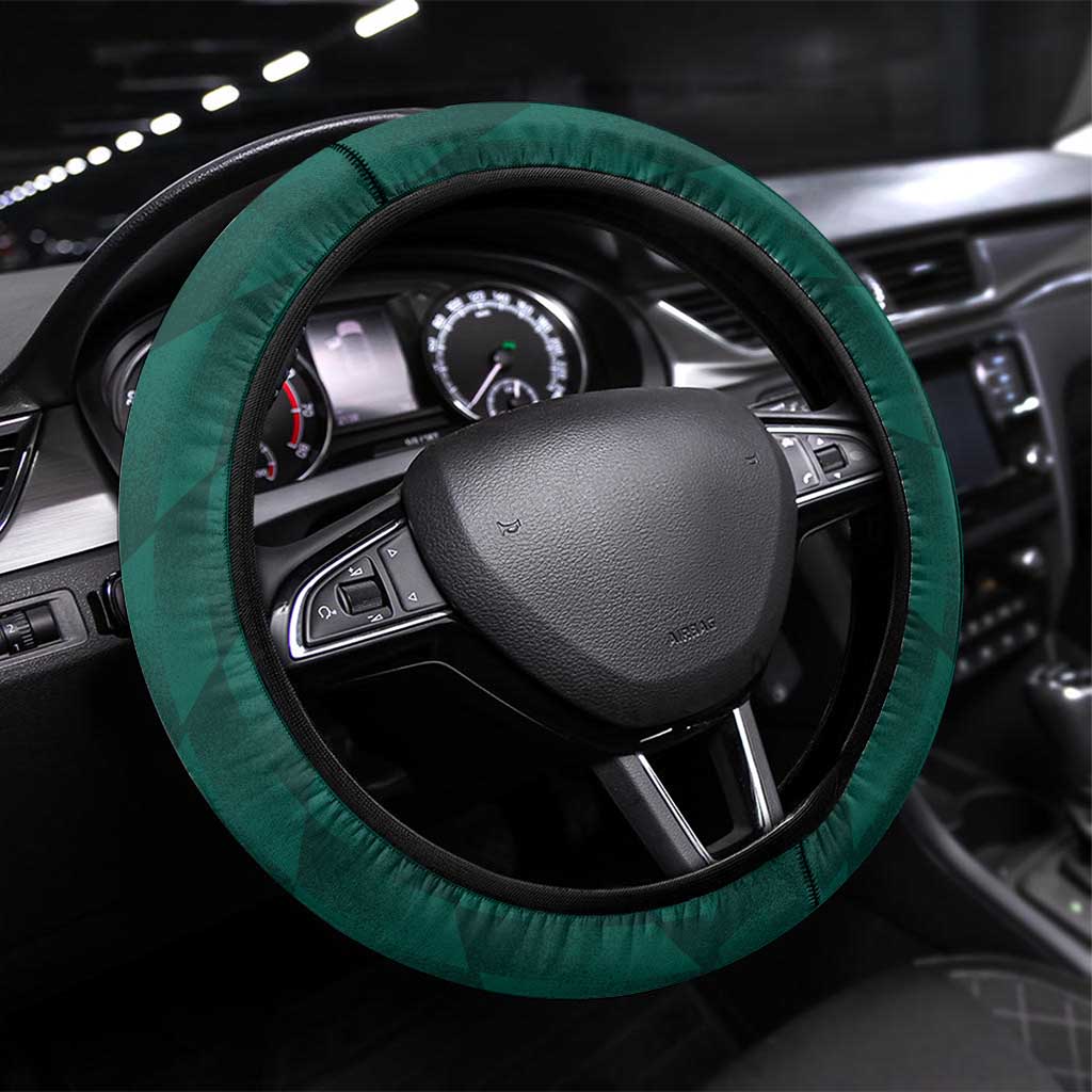 Australia Cricket Steering Wheel Cover Go Aussie Dynamic Green - Aussie Hoodie