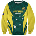 Australia Cricket Custom Sweatshirt Go Aussie Dynamic Green - Aussie Hoodie