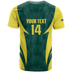 Australia Cricket Custom T Shirt Go Aussie Dynamic Green - Aussie Hoodie