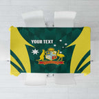 Australia Cricket Custom Tablecloth Go Aussie Dynamic Green - Aussie Hoodie