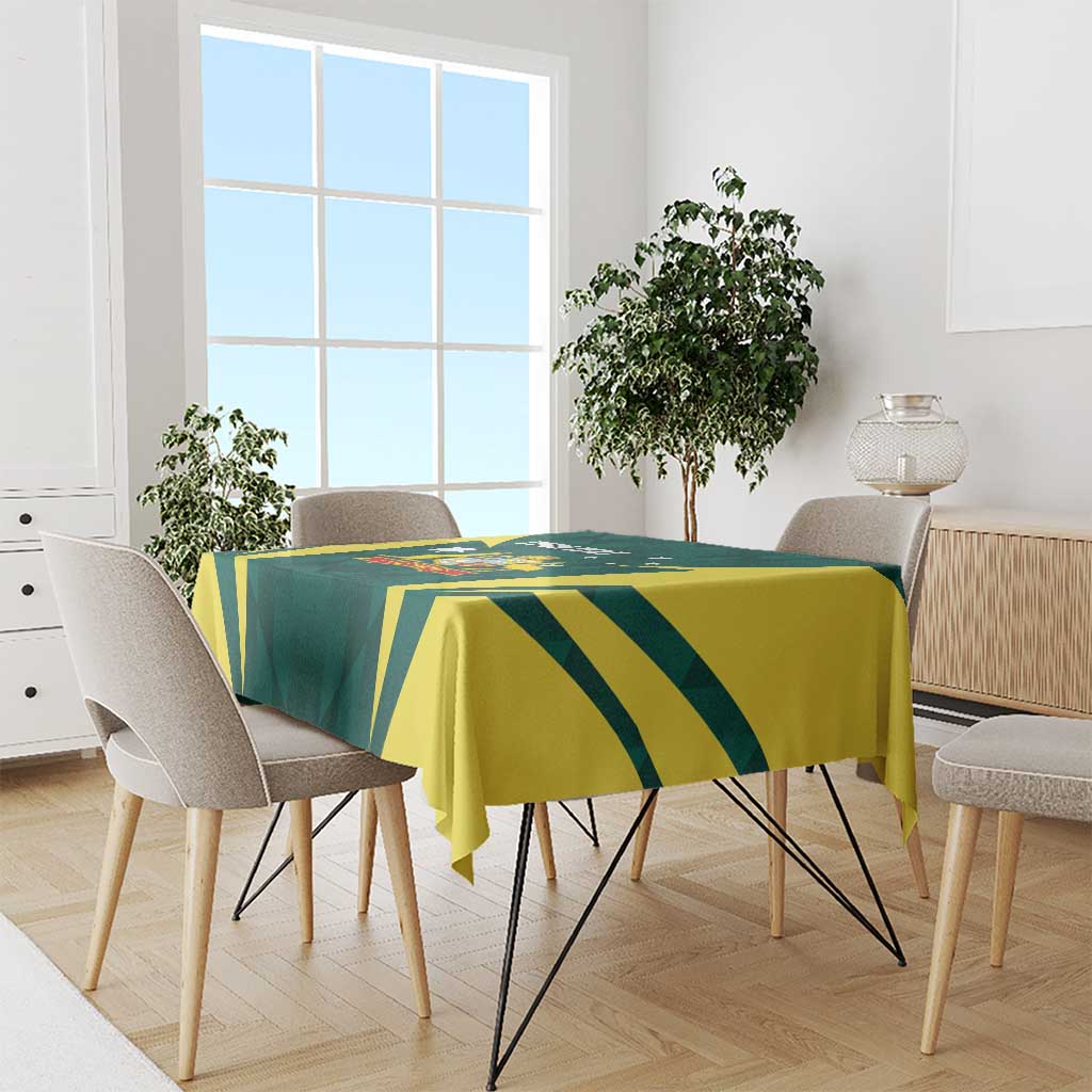 Australia Cricket Custom Tablecloth Go Aussie Dynamic Green - Aussie Hoodie