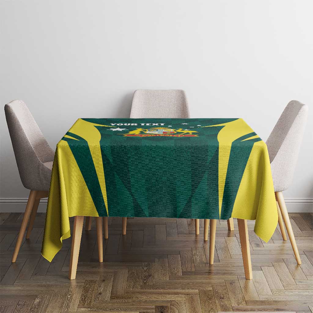 Australia Cricket Custom Tablecloth Go Aussie Dynamic Green - Aussie Hoodie
