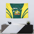 Australia Cricket Custom Tapestry Go Aussie Dynamic Green - Aussie Hoodie