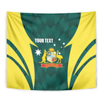 Australia Cricket Custom Tapestry Go Aussie Dynamic Green - Aussie Hoodie