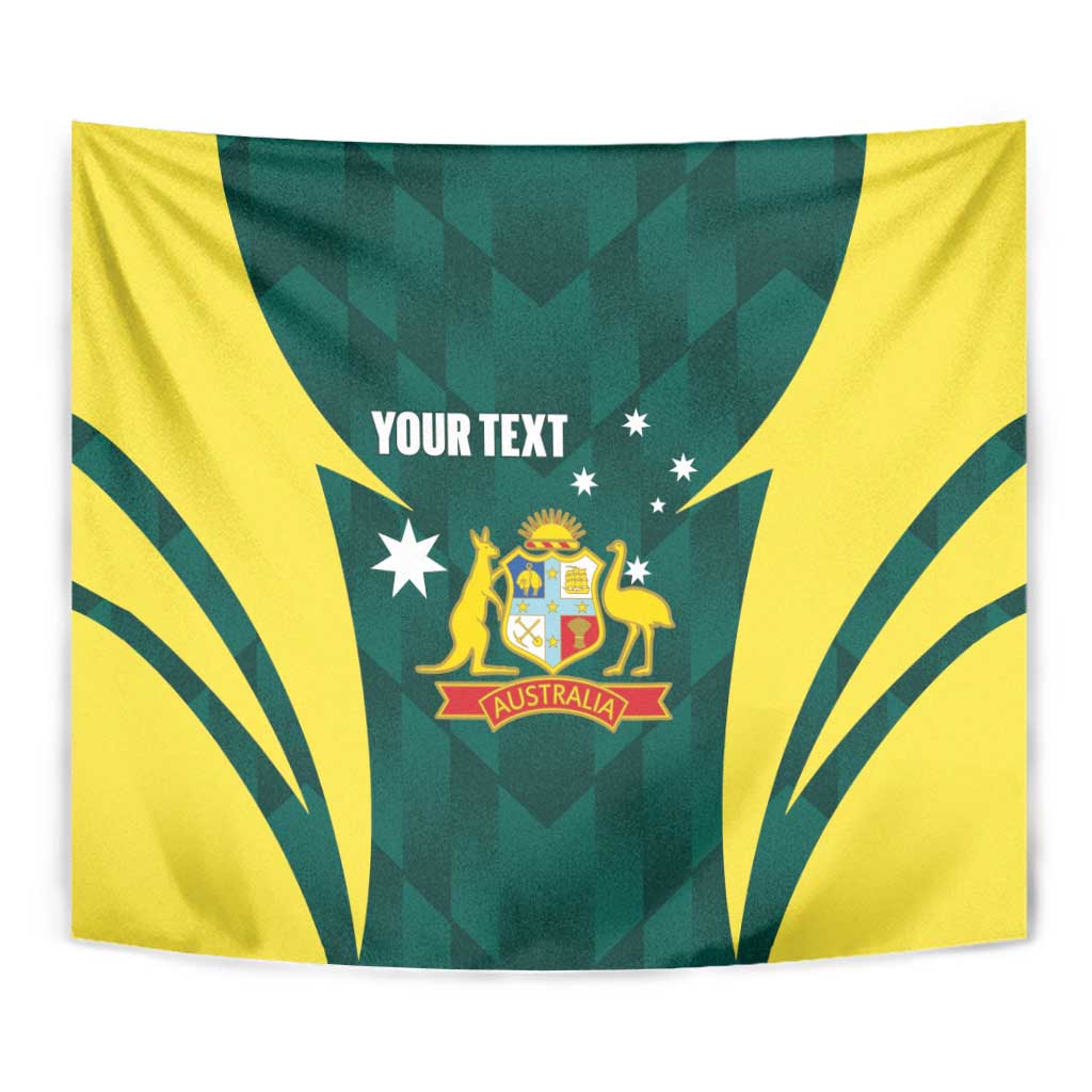 Australia Cricket Custom Tapestry Go Aussie Dynamic Green - Aussie Hoodie