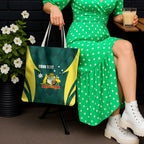 Australia Cricket Custom Tote Bag Go Aussie Dynamic Green - Aussie Hoodie
