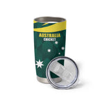 Australia Cricket Custom Tumbler Cup Go Aussie Dynamic Green - Aussie Hoodie
