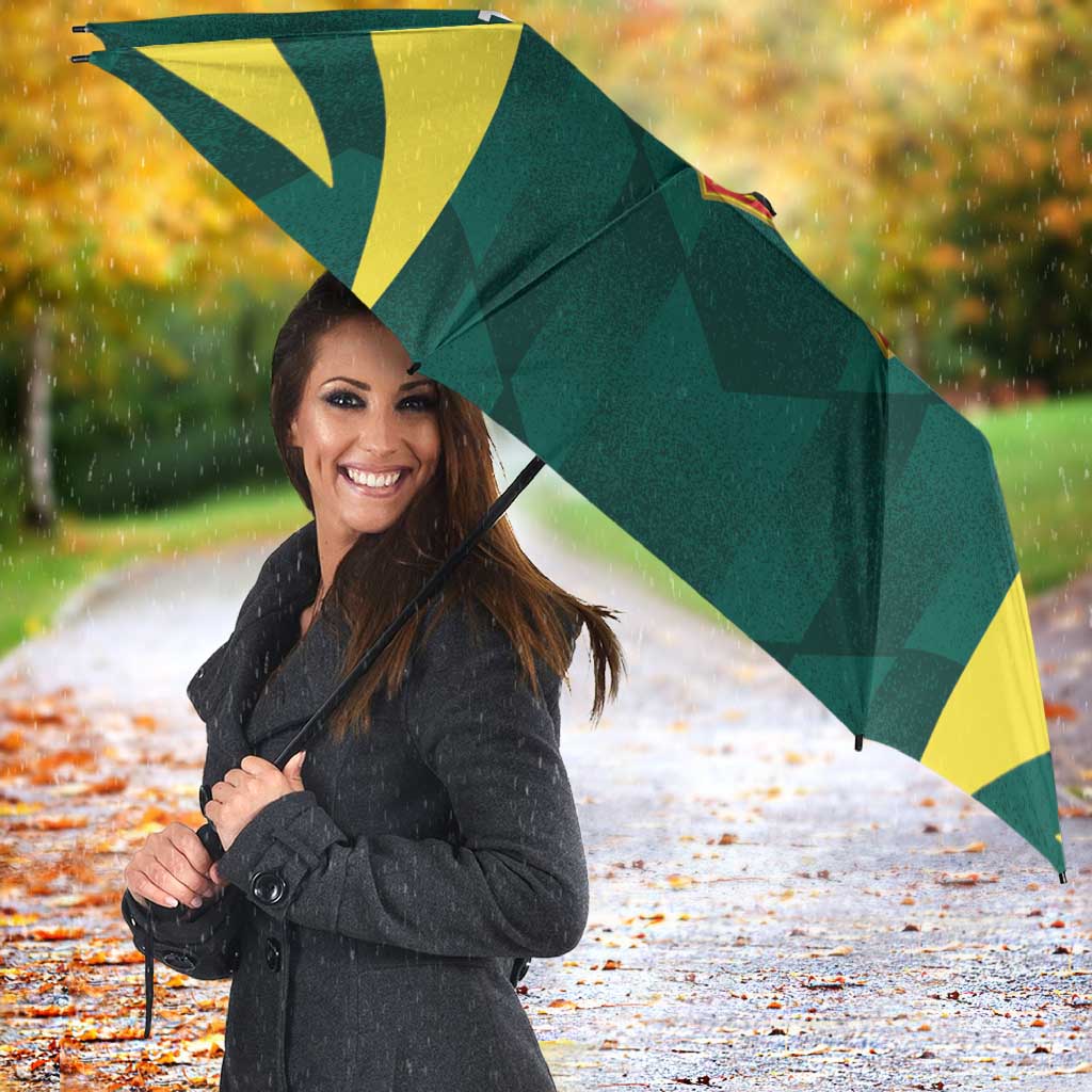 Australia Cricket Custom Umbrella Go Aussie Dynamic Green - Aussie Hoodie