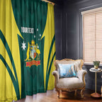 Australia Cricket Custom Window Curtain Go Aussie Dynamic Green - Aussie Hoodie