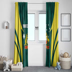 Australia Cricket Custom Window Curtain Go Aussie Dynamic Green - Aussie Hoodie