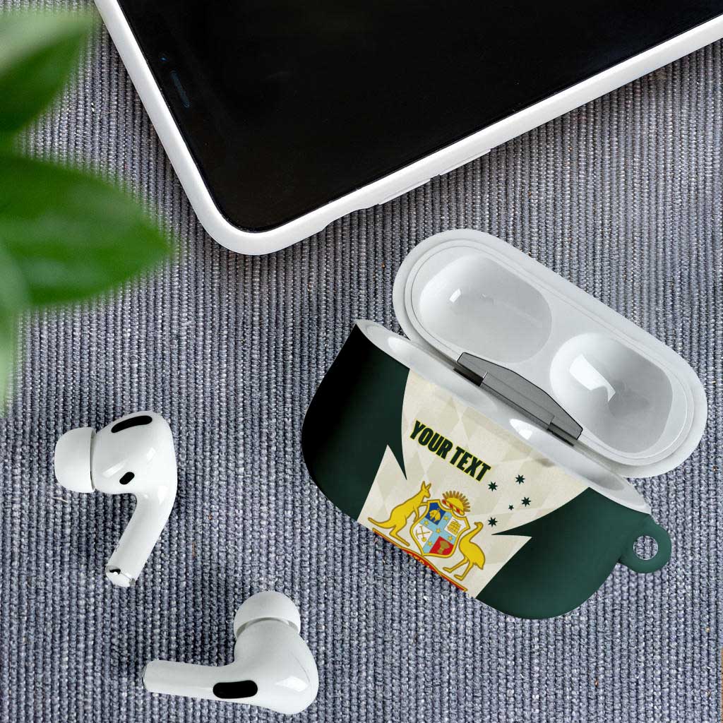 Australia Cricket Custom AirPods Case Go Aussie Test Dynamic White - Aussie Hoodie