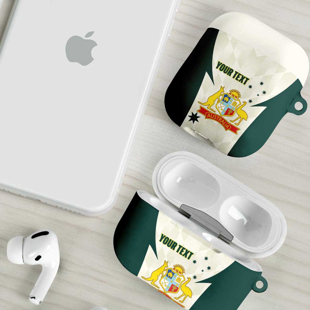 Australia Cricket Custom AirPods Case Go Aussie Test Dynamic White - Aussie Hoodie